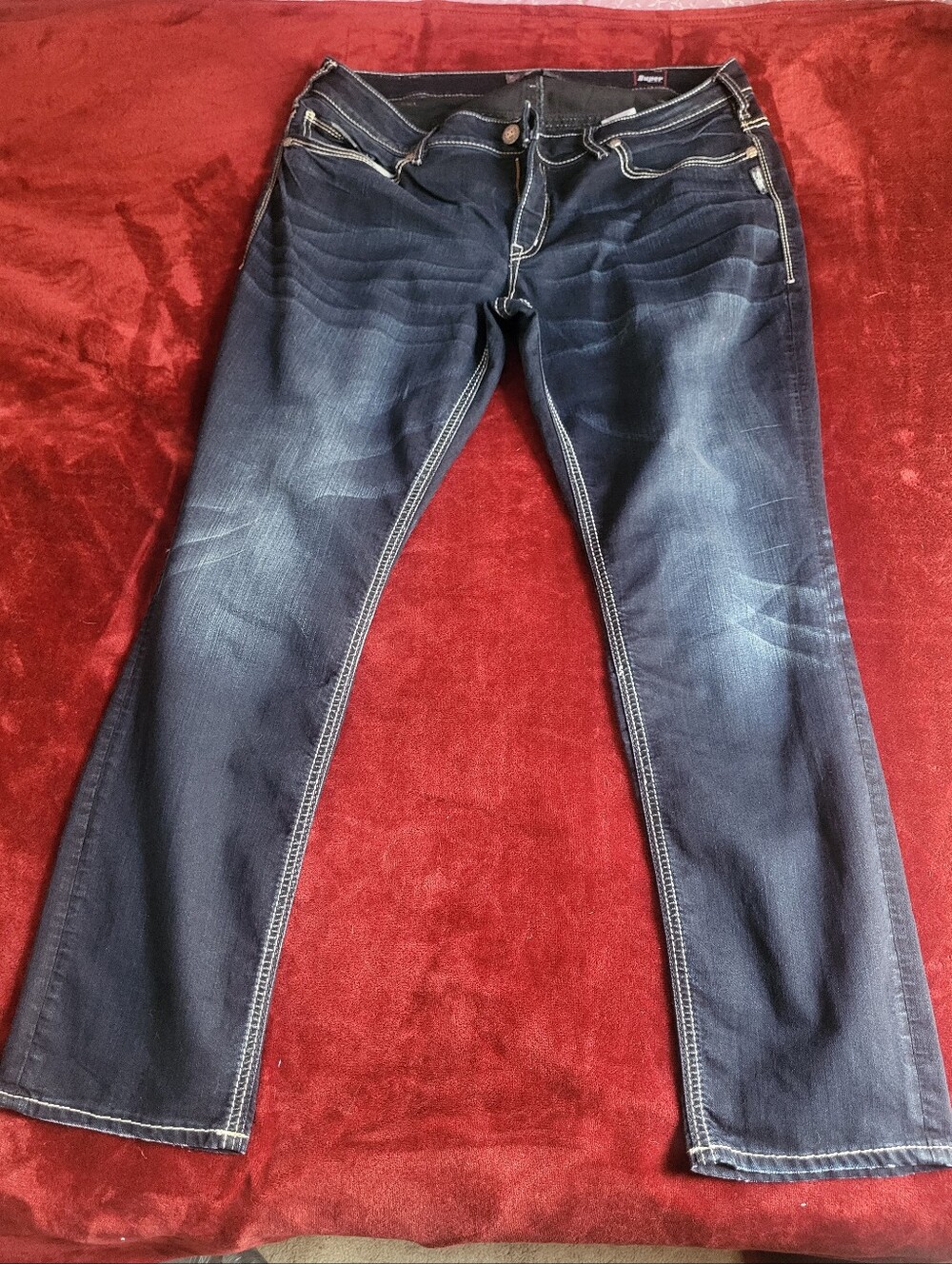 Silver Jeans Indigo Straight Leg Denim